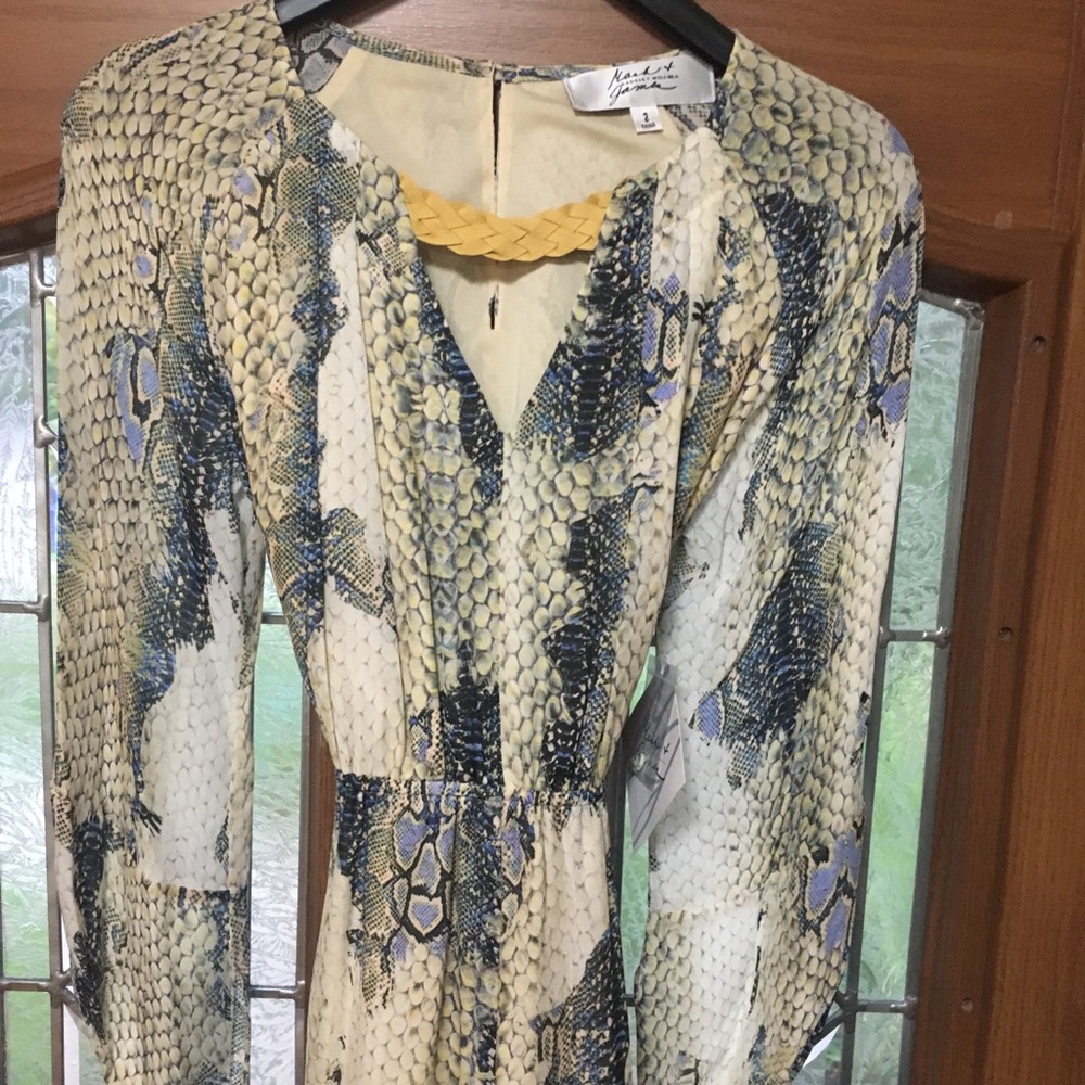 NWT 100% Silk Badgley Mischka Mark&James - Picture 5 of 7